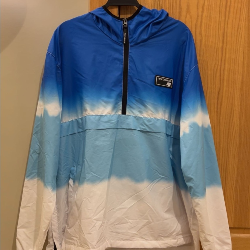 New balance Blue and White Gradient Windbreaker